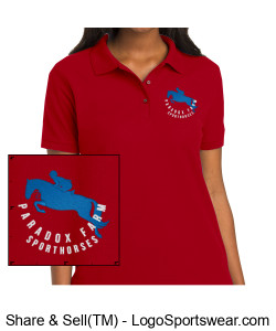 Port Authority Women's Silk Touch Polo - Red Design Zoom
